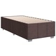 Боксспринг легло с матрак, 90x200 см, тъмнокафяв плат, LED осветление