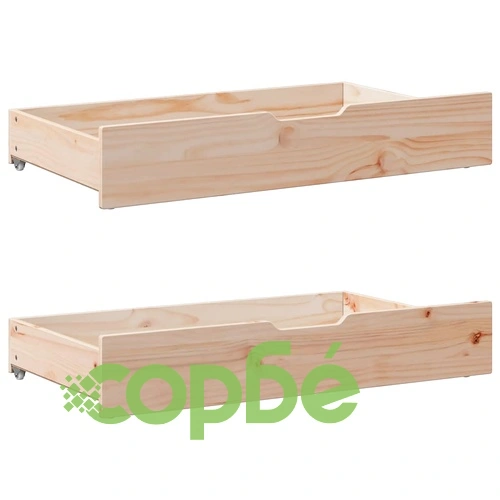 Рамка за легло без матрак 90x200 см, масивна борова дървесина, с чекмеджета ➤ топ цена ➤ sorbe.bg