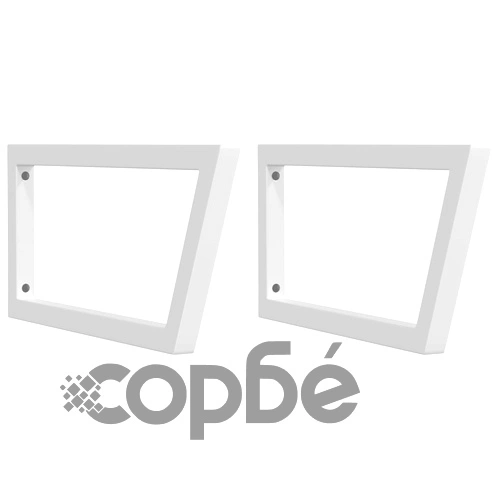 Стенен рафт за мивка от стомана и масивно дърво бук, 60 x 60 см ➤ топ цена ➤ sorbe.bg
