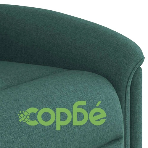 Електрически реклайнер стол от текстил, тъмнозелен, 77x91.5x96 см ➤ топ цена ➤ sorbe.bg