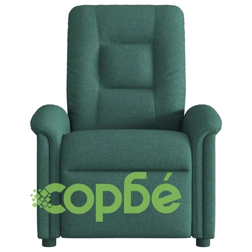 Електрически реклайнер стол от текстил, тъмнозелен, 77x91.5x96 см ➤ топ цена ➤ sorbe.bg