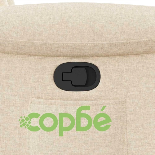 Електрически изправящ реклайнер стол с текстилна тапицерия, кремав, 77 x 91,5 x 96 см ➤ топ цена ➤ sorbe.bg