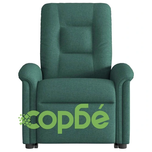 Електрически изправящ реклайнер стол тъмнозелен текстил 77x91.5x96 см ➤ топ цена ➤ sorbe.bg