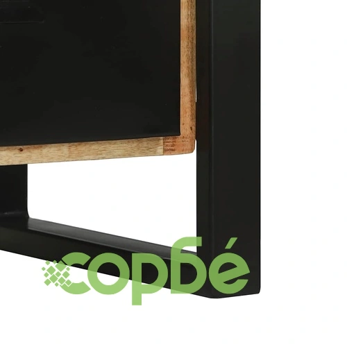 Комплект мебели за баня 2 части от солидно мангово дърво - кафяв цвят ➤ топ цена ➤ sorbe.bg