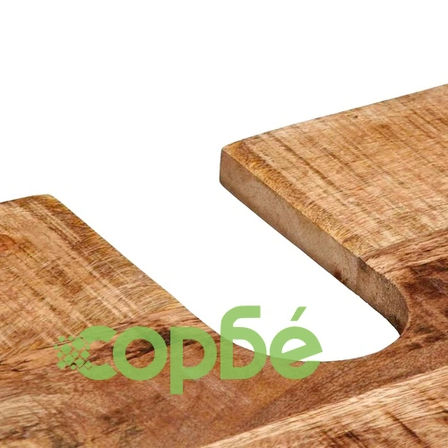 Комплект мебели за баня 4 части от солидно мангово дърво - кафяв цвят ➤ топ цена ➤ sorbe.bg