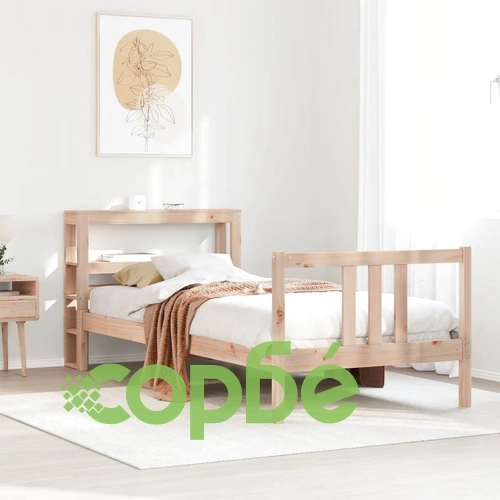 Рамка за легло с табла от масивно борово дърво, 75x190 см ➤ топ цена ➤ sorbe.bg