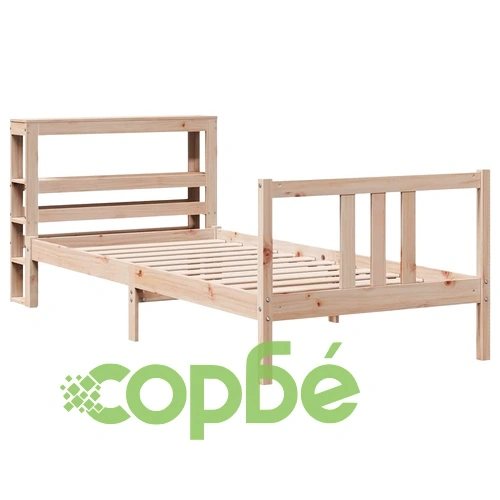 Рамка за легло с табла от масивно борово дърво, 75x190 см ➤ топ цена ➤ sorbe.bg