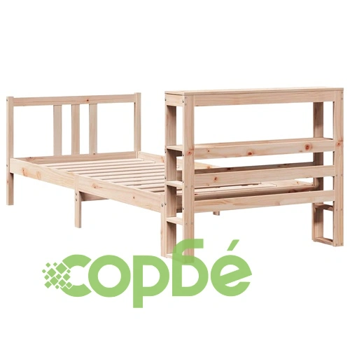 Рамка за легло с табла от масивно борово дърво, 75x190 см ➤ топ цена ➤ sorbe.bg