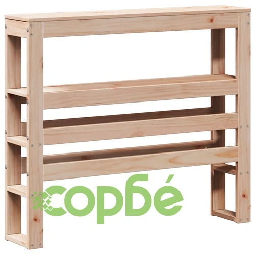 Рамка за легло с табла от масивно борово дърво, 75x190 см ➤ топ цена ➤ sorbe.bg