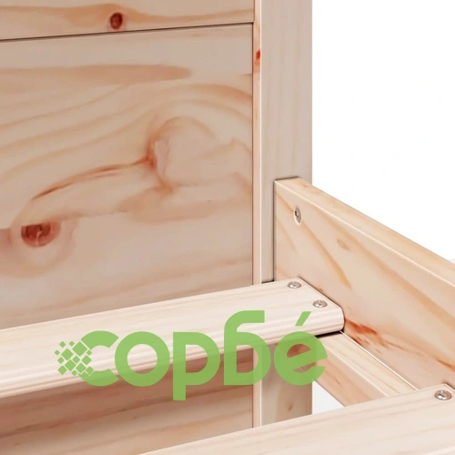 Рамка за легло с табла от масивна борова дървесина 140x190 см ➤ топ цена ➤ sorbe.bg