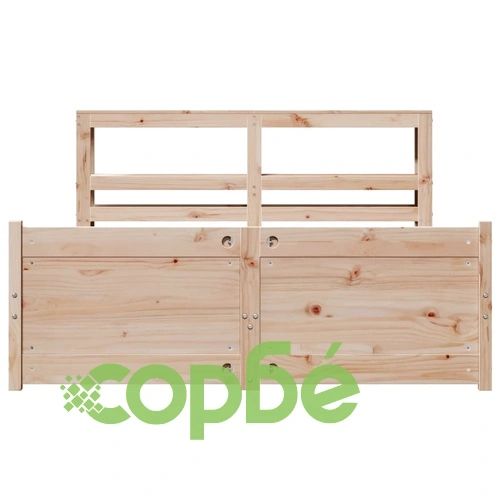 Рамка за легло с табла от масивна борова дървесина 140x190 см ➤ топ цена ➤ sorbe.bg