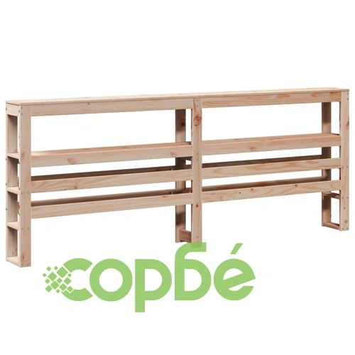 Рамка за легло с табла от масивна борова дървесина 140x190 см ➤ топ цена ➤ sorbe.bg