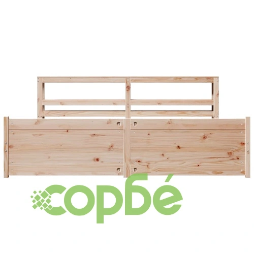 Рамка за легло с табла от борово дърво масив 180x200 см ➤ топ цена ➤ sorbe.bg