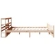 Рамка за легло с табла от борово дърво масив 180x200 см