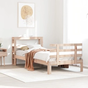 Рамка за легло с табла от масивно борово дърво, 100x200 см