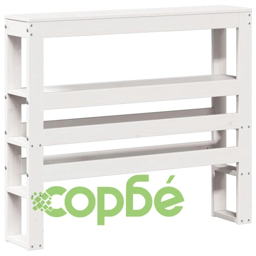 Рамка за легло от масивна бор с чекмеджета, бяла, 100x200 см ➤ топ цена ➤ sorbe.bg