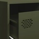 ТВ шкаф от студеновалцувана стомана в маслиненозелено 202x39x43,5 см с 6 чекмеджета