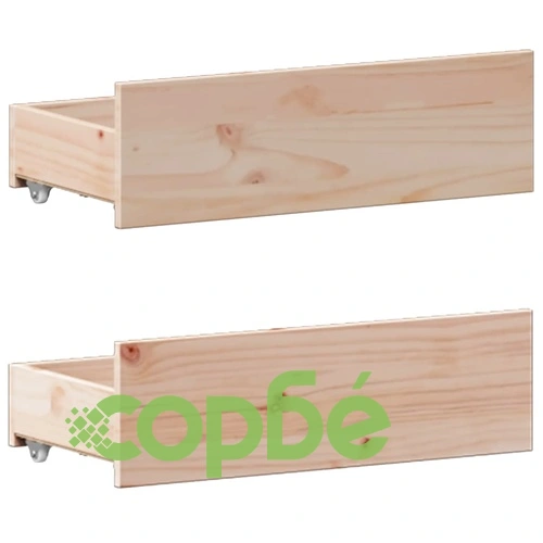 Легло с етажерка за книги от бор масив 120x200 см, без матрак ➤ топ цена ➤ sorbe.bg