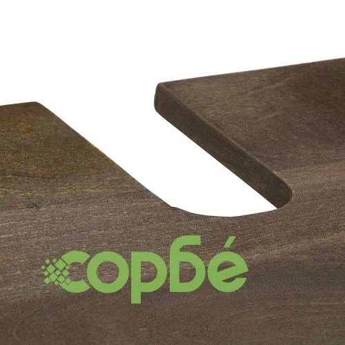 Комплект мебели за баня от 2 части - шкаф и огледало от масивно манго дърво, черен ➤ топ цена ➤ sorbe.bg