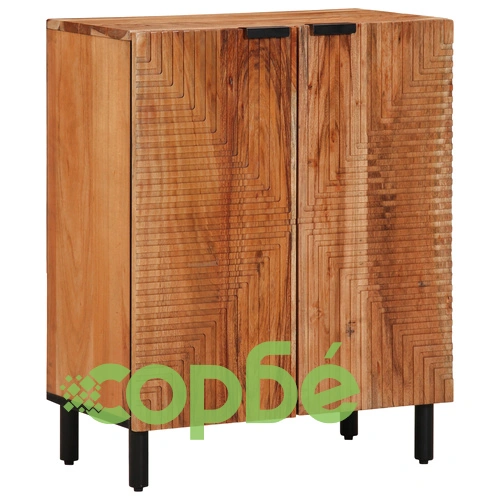 Комплект от 3 шкафа от масивна акациева дървесина, кафяви, 60x33x75 см ➤ топ цена ➤ sorbe.bg