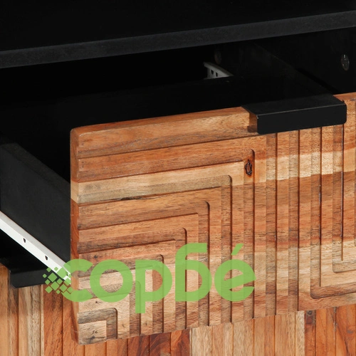 Комплект мебели за баня от 4 части от масивна акациева дървесина - кафяв ➤ топ цена ➤ sorbe.bg