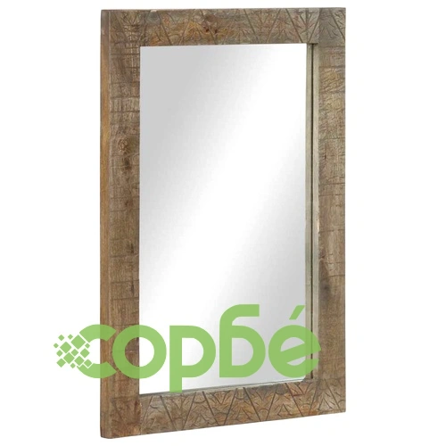 Луксозен комплект мебели за баня от 2 части от масивна мангова дървесина, черен ➤ топ цена ➤ sorbe.bg