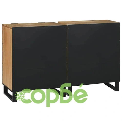Скейтборд шкафове 2 бр. кафяво мангово дърво масив 60x33.5x75 см ➤ топ цена ➤ sorbe.bg