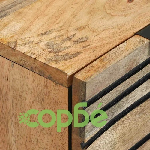 Скейтборд шкафове 2 бр. кафяво мангово дърво масив 60x33.5x75 см ➤ топ цена ➤ sorbe.bg