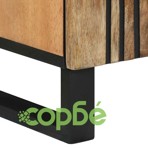 Комплект мебели за баня от мангово дърво 3 части кафяв 180x33x75 см ➤ топ цена ➤ sorbe.bg