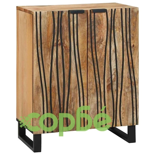 Комплект мебели за баня от мангово дърво 3 части кафяв 180x33x75 см ➤ топ цена ➤ sorbe.bg