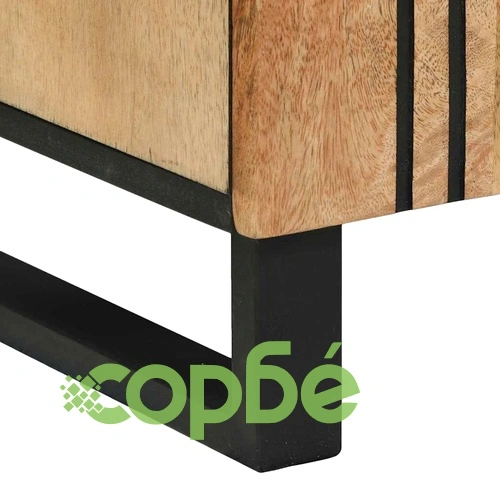 Комплект мебели за баня от мангово дърво 2 части кафяв 62x33x58 см ➤ топ цена ➤ sorbe.bg