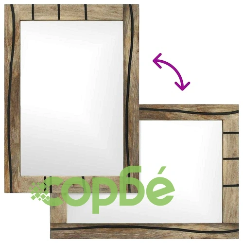 Комплект мебели за баня от мангово дърво 2 части кафяв 62x33x58 см ➤ топ цена ➤ sorbe.bg