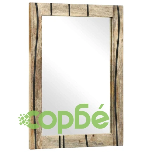 Комплект мебели за баня от мангово дърво 2 части кафяв 62x33x58 см ➤ топ цена ➤ sorbe.bg