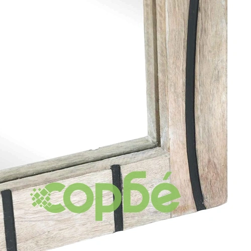 Комплект мебели за баня от мангово дърво 2 части бял 62x33x58 см ➤ топ цена ➤ sorbe.bg