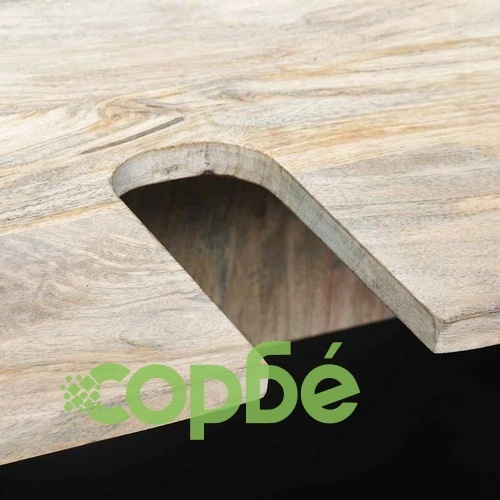 Комплект мебели за баня от мангово дърво 2 части бял 62x33x58 см ➤ топ цена ➤ sorbe.bg