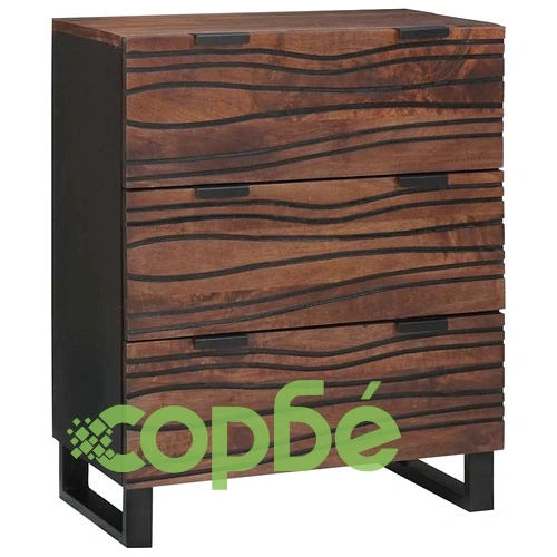 Скейтборд комплект 2 броя от масивно мангово дърво 60x33.5x75 см кафяво ➤ топ цена ➤ sorbe.bg