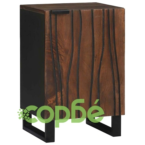 Комплект мебели за баня от мангово дърво 5 части бял 38x33x160 см ➤ топ цена ➤ sorbe.bg