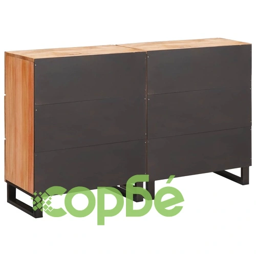 Странично шкафче 2 бр., 60 x 33 x 75 см, масивно мангово дърво ➤ топ цена ➤ sorbe.bg