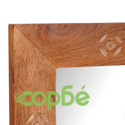 Комплект мебели за баня от масивно мангово дърво, 2 части, Кафяв, 62 x 33 x 58 см ➤ топ цена ➤ sorbe.bg