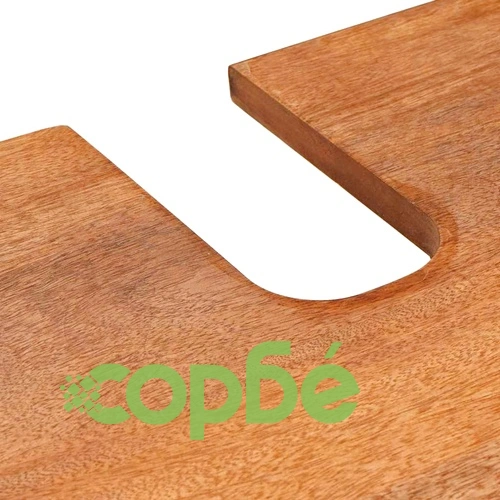 Комплект мебели за баня от масивно мангово дърво - 4 части, кафяв, 38 x 33 x 160 см ➤ топ цена ➤ sorbe.bg