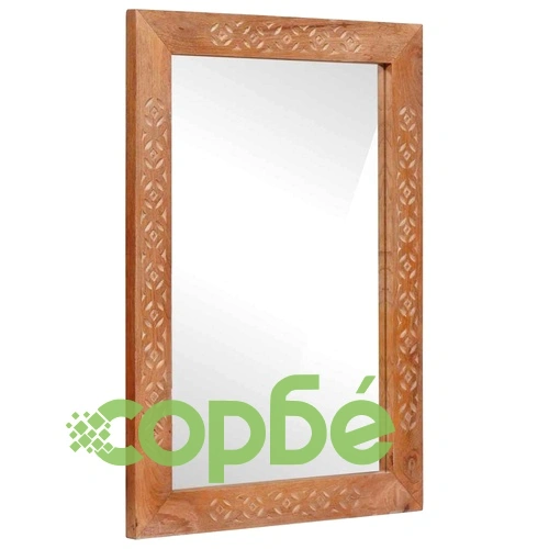 Комплект мебели за баня от масивно мангово дърво - 4 части, кафяв, 38 x 33 x 160 см ➤ топ цена ➤ sorbe.bg