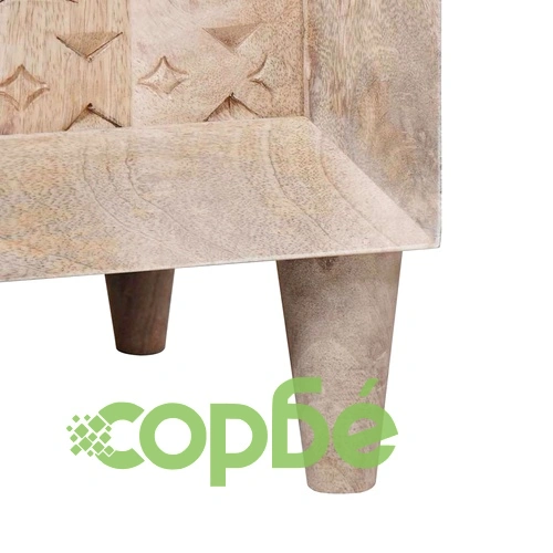 Комплект мебели за баня от масивно мангово дърво, 3 части, бял, 38 x 33 x 160 см ➤ топ цена ➤ sorbe.bg