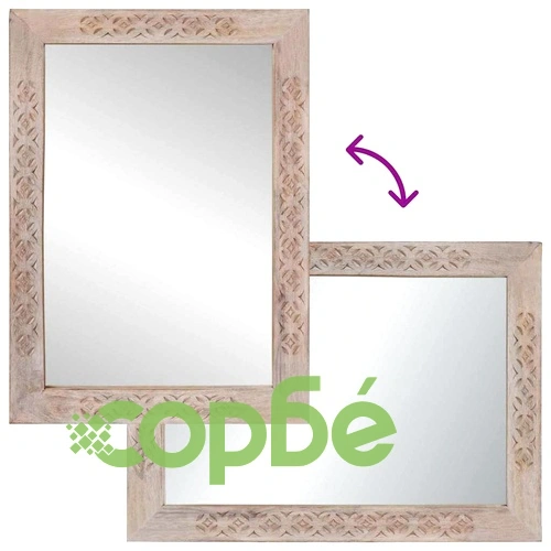 Комплект мебели за баня от масивно мангово дърво, 3 части, бял, 38 x 33 x 160 см ➤ топ цена ➤ sorbe.bg