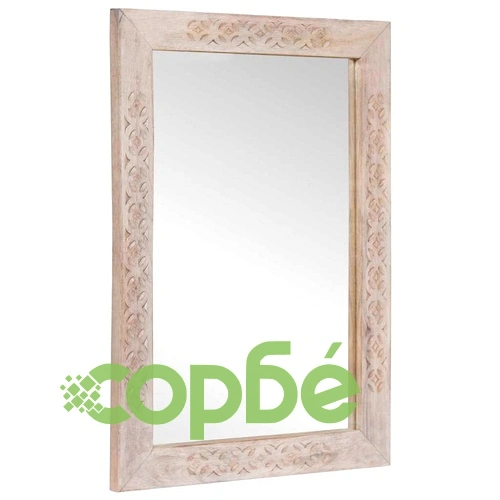 Комплект мебели за баня от масивно мангово дърво, 3 части, бял, 38 x 33 x 160 см ➤ топ цена ➤ sorbe.bg