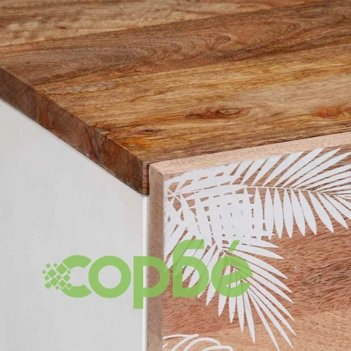 Комплект от 2 Шкафа от Масивно Манго Дърво, 60x33,5x75 см, с 3 Чекмеджета ➤ топ цена ➤ sorbe.bg