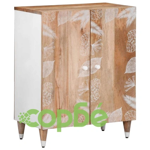 Комплект от 3 шкафа от масивно манго дърво, 60x33,5x75 см ➤ топ цена ➤ sorbe.bg