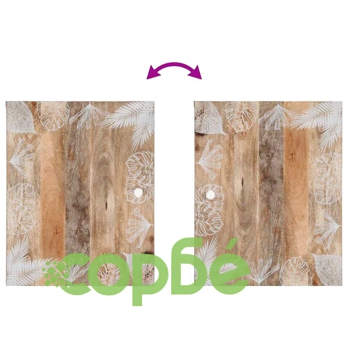 Луксозен комплект мебели за баня от 4 части, изработен от масивна мангова дървесина ➤ топ цена ➤ sorbe.bg