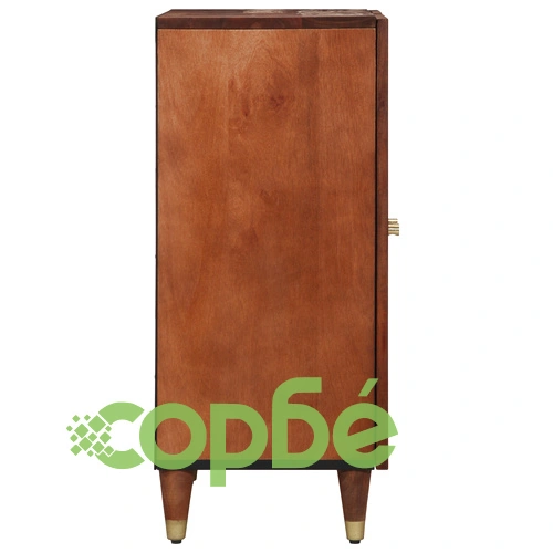 Странични шкафове 2 бр Кафяви 60x33.5x75 см от Масивно Мангово Дърво ➤ топ цена ➤ sorbe.bg