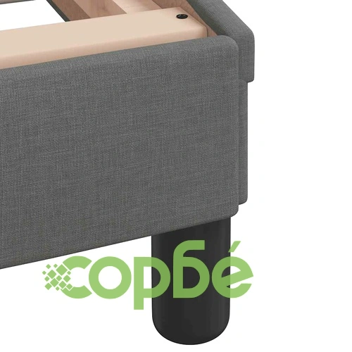 Рамка за легло от плат с LED осветление, тъмносива, 90x200 см, без матрак ➤ топ цена ➤ sorbe.bg