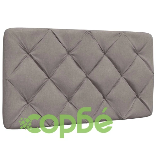 Елегантна рамка за легло с LED осветление, таупе, 90x200 см, полиестерен плат, метална конструкция ➤ топ цена ➤ sorbe.bg